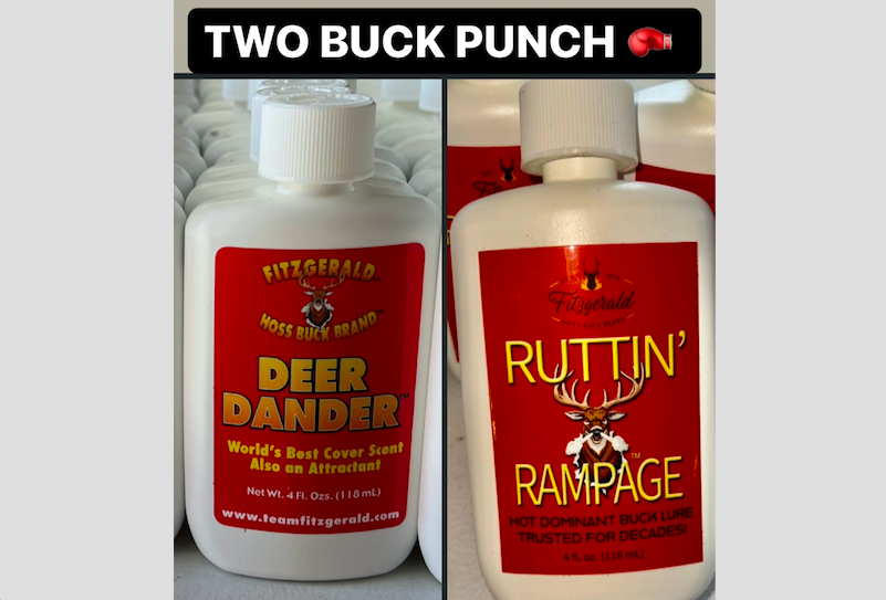 DEER DANDER & RUTTIN RAMPAGE DOMINANT BUCK TWO BUCK PUNCH